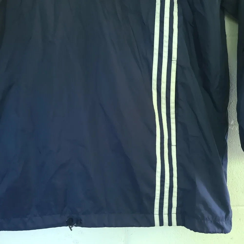 90s~00'S Adidas Half Zip Nylon blue Pullover Men's Size XL Vintage eaa504395 EUC